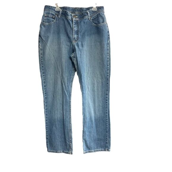 LEE RIDERS Women’s Jeans Blue Size 18 M Inseam 30”Rise 11.5 - Picture 1 of 12